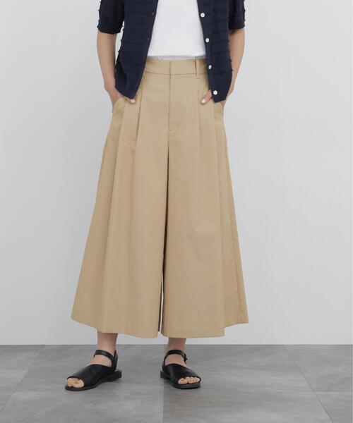 human woman(ヒューマンウーマン)の「◆【名品 / UVカット / ウォッシャブル】クールマックスタックスカーチョ(その他パンツ・レディース・ベージュ/ブルー/ブラック・SMALL/LARGE/MEDIUM)」の2枚目の写真