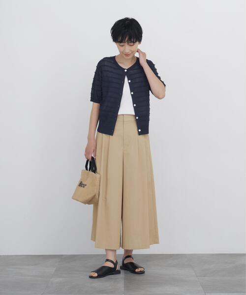 human woman(ヒューマンウーマン)の「◆【名品 / UVカット / ウォッシャブル】クールマックスタックスカーチョ(その他パンツ・レディース・ベージュ/ブルー/ブラック・SMALL/LARGE/MEDIUM)」の20枚目の写真