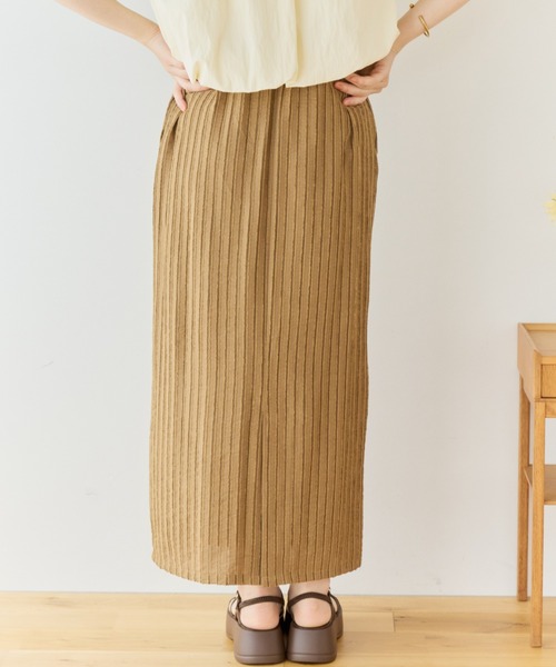 OLUN(オルン)の「jacquard I-line skirt/ジャガードIラインスカート(スカート・レディース・ブラウン/アイボリー/ブラック・FREE/X-SMALL/SMALL)」の20枚目の写真