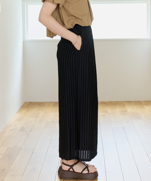 OLUN(オルン)の「jacquard I-line skirt/ジャガードIラインスカート(スカート・レディース・ブラウン/アイボリー/ブラック・FREE/X-SMALL/SMALL)」の22枚目の写真