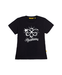 ペインテッドBBスリムフィット半袖TシャツABH355-107ブラック