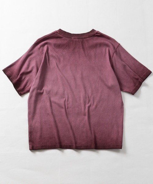 JOHN'S CLOSET(ジョンズクローゼット)の「【13】スプレー加工 フロントロゴ テレコTシャツ(Tシャツ/カットソー・メンズ・チャコールグレー/ピンク/ホワイト・LARGE/MEDIUM)」の13枚目の写真