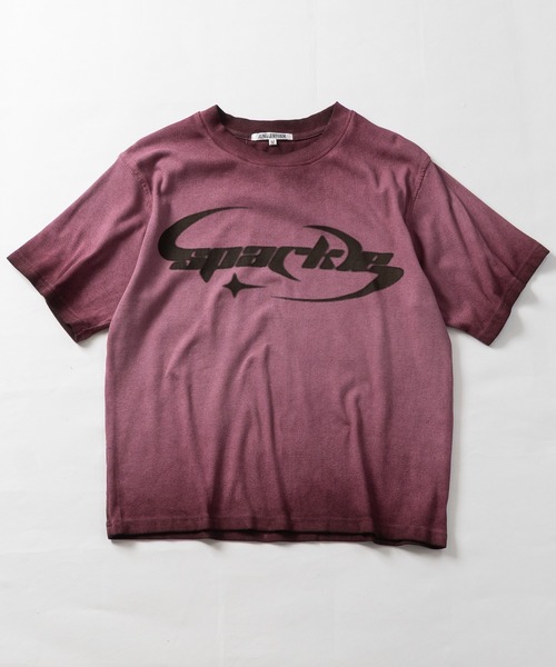 JOHN'S CLOSET(ジョンズクローゼット)の「【13】スプレー加工 フロントロゴ テレコTシャツ(Tシャツ/カットソー・メンズ・チャコールグレー/ピンク/ホワイト・LARGE/MEDIUM)」の12枚目の写真