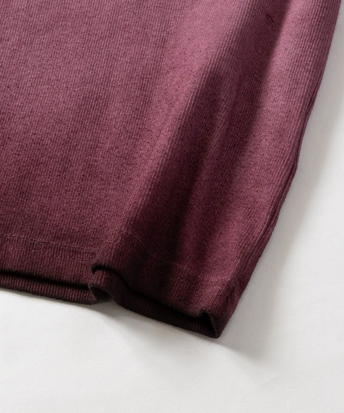 JOHN'S CLOSET(ジョンズクローゼット)の「【13】スプレー加工 フロントロゴ テレコTシャツ(Tシャツ/カットソー・メンズ・チャコールグレー/ピンク/ホワイト・LARGE/MEDIUM)」の6枚目の写真
