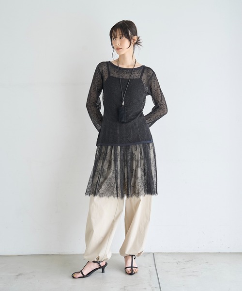 model：H166　着用サイズ：F