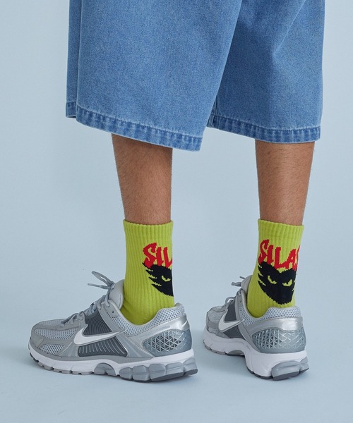 SILAS(サイラス)の「DEMON SOCKS(ソックス/靴下・メンズ・ホワイト/グリーン/ブラック・ONE SIZE)」の3枚目の写真