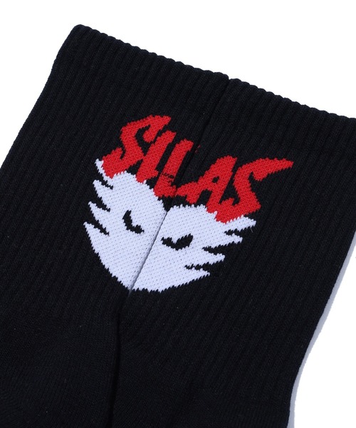SILAS(サイラス)の「DEMON SOCKS(ソックス/靴下・メンズ・ホワイト/グリーン/ブラック・ONE SIZE)」の4枚目の写真