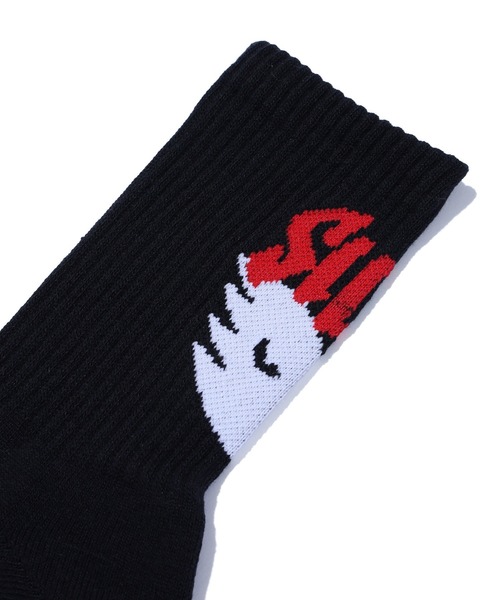 SILAS(サイラス)の「DEMON SOCKS(ソックス/靴下・メンズ・ホワイト/グリーン/ブラック・ONE SIZE)」の5枚目の写真