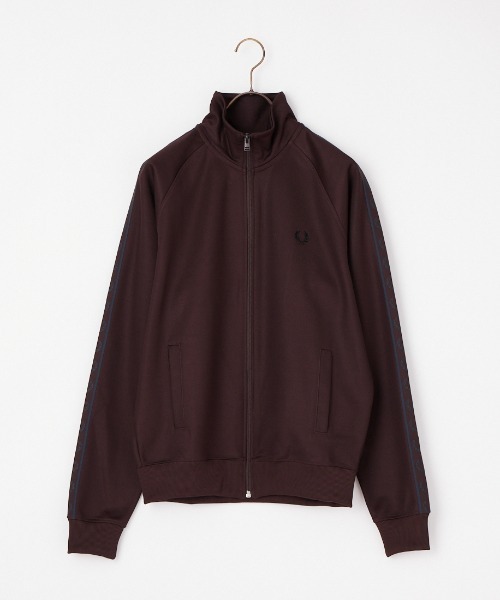 FRED PERRY（フレッドペリー）の「【WEB限定】[FRED PERRY/フレッドペリー] コントラストテープ トラックジャケット（ジャージ・レディース・ブラック/ダークブラウン・L/M/S/XL）」の16枚目の写真