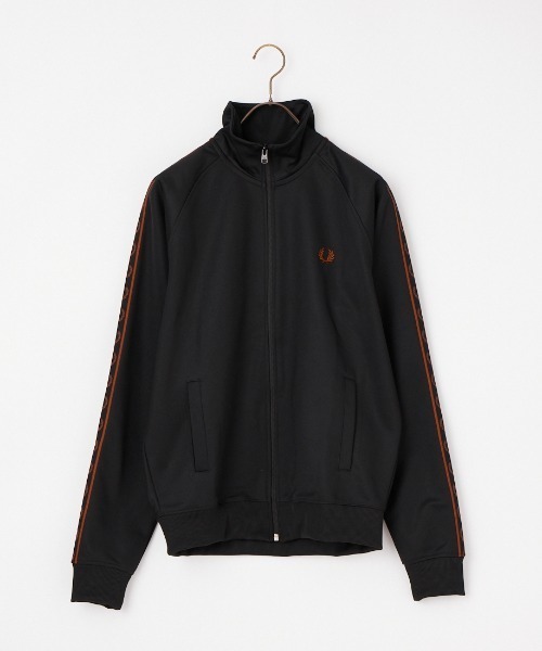 FRED PERRY（フレッドペリー）の「【WEB限定】[FRED PERRY/フレッドペリー] コントラストテープ トラックジャケット（ジャージ・レディース・ブラック/ダークブラウン・L/M/S/XL）」の13枚目の写真