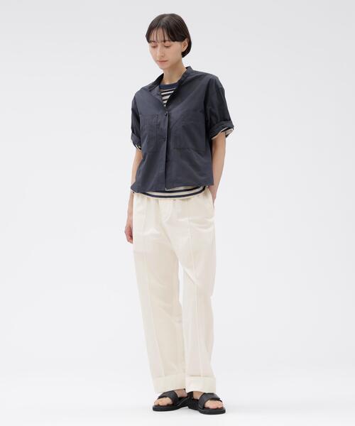 MARGARET HOWELL(マーガレットハウエル)の「LIGHT COTTON TWILL(その他パンツ・レディース・ブルー系その他5/ホワイト・2/1)」の8枚目の写真