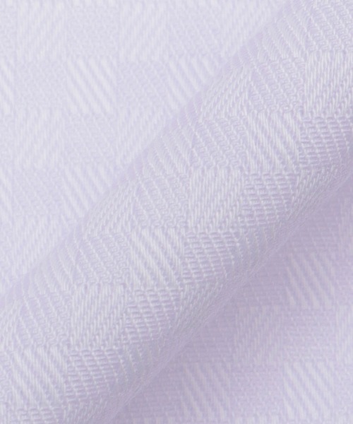 TOKYO SHIRTS(トウキョウシャツ)の「【Layered Cool】【吸水速乾】 形態安定ノンアイロン ボタンダウン 半袖ビジネスワイシャツ(ビジネスシャツ・メンズ・パープル・首回り42cm/首回り43cm/首回り41cm/首回り37cm/首回り39cm)」の5枚目の写真