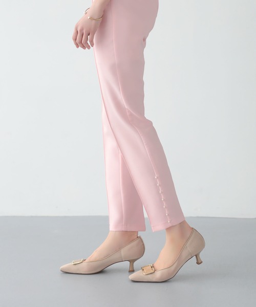 Mirenue（ミレニュー）の「パールテーパードパンツ（その他パンツ・レディース・ピンク/ブラック/ホワイト・M/S）」の6枚目の写真