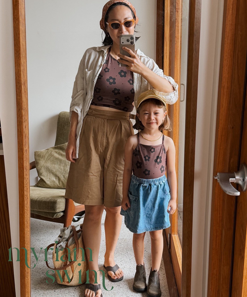 IENA ENFANT(イエナアンファン)の「【myriam swim/ミリアムスイム】 Midi Line Bottom(大人サイズ)(水着・レディース・ブラウン・MEDIUM/SMALL)」の4枚目の写真