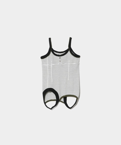 Robert P.Miller(ロバート ピー ミラー)の「Miller double-end multi color tank top(キャミソール・レディース・ブラック×ホワイト/ホワイト×ブラック/サックスブルー/レッド/ブラウン/ブラック・FREE)」の1枚目の写真