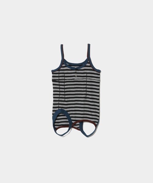 Robert P.Miller(ロバート ピー ミラー)の「Miller double-end multi color tank top(キャミソール・レディース・ブラック×ホワイト/ホワイト×ブラック/サックスブルー/レッド/ブラウン/ブラック・FREE)」の3枚目の写真