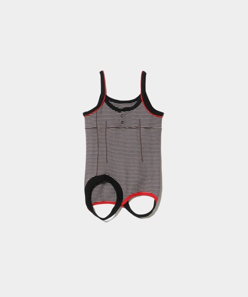 Robert P.Miller(ロバート ピー ミラー)の「Miller double-end multi color tank top(キャミソール・レディース・ブラック×ホワイト/ホワイト×ブラック/サックスブルー/レッド/ブラウン/ブラック・FREE)」の4枚目の写真