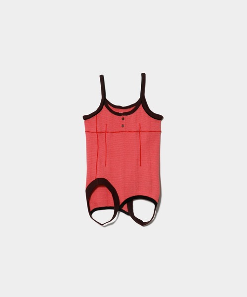 Robert P.Miller(ロバート ピー ミラー)の「Miller double-end multi color tank top(キャミソール・レディース・ブラック×ホワイト/ホワイト×ブラック/サックスブルー/レッド/ブラウン/ブラック・FREE)」の6枚目の写真