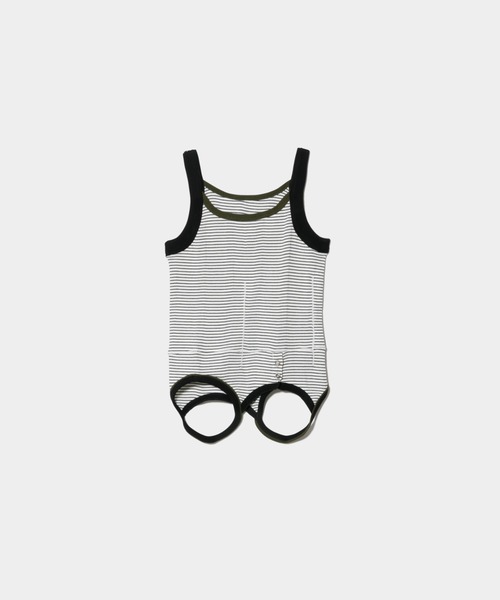 Robert P.Miller(ロバート ピー ミラー)の「Miller double-end multi color tank top(キャミソール・レディース・ブラック×ホワイト/ホワイト×ブラック/サックスブルー/レッド/ブラウン/ブラック・FREE)」の10枚目の写真