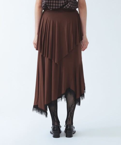 Ray BEAMS(レイビームス)の「ランダム レースヘム スカート(スカート・レディース・ブラック/ダークブラウン・ONE SIZE)」の13枚目の写真