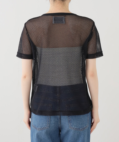 Spick & Span（スピックアンドスパン）の「ACASAM / アカサム メッシュヘンリー（Tシャツ/カットソー・レディース・ブラック/カーキ・FREE）」の9枚目の写真