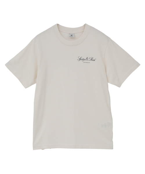 martinique(マルティニーク)の「【Sporty&Rich/スポーティアンドリッチ】Vendome LA Tshirtアイボリー(Tシャツ/カットソー・レディース・アイボリー・XS)」の1枚目の写真