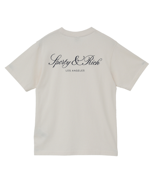 martinique(マルティニーク)の「【Sporty&Rich/スポーティアンドリッチ】Vendome LA Tshirtアイボリー(Tシャツ/カットソー・レディース・アイボリー・XS)」の2枚目の写真