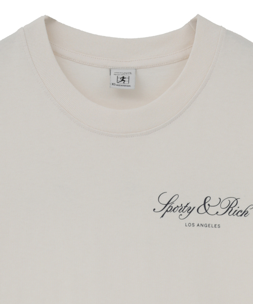 martinique(マルティニーク)の「【Sporty&Rich/スポーティアンドリッチ】Vendome LA Tshirtアイボリー(Tシャツ/カットソー・レディース・アイボリー・XS)」の3枚目の写真