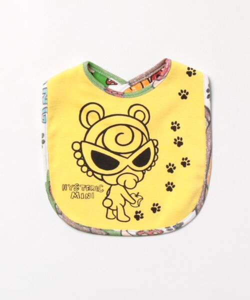 HYSTERIC MINI(ヒステリックミニ)の「SEEK A BABY BEAR RV スタイ(その他ベビー用品・キッズ・ホワイト系その他/ブラック系その他・FREE)」の1枚目の写真