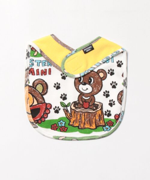HYSTERIC MINI(ヒステリックミニ)の「SEEK A BABY BEAR RV スタイ(その他ベビー用品・キッズ・ホワイト系その他/ブラック系その他・FREE)」の3枚目の写真