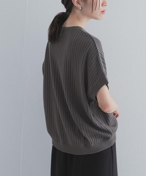 URBAN RESEARCH DOORS(アーバンリサーチドアーズ)の「ハニカムタックフレンチプルオーバー(Tシャツ/カットソー・レディース・チャコールグレー/アイボリー/イエロー系その他・FREE)」の17枚目の写真