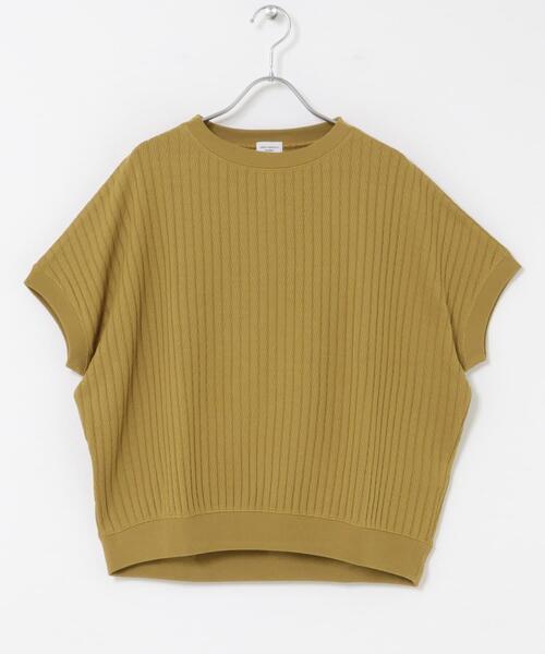 URBAN RESEARCH DOORS(アーバンリサーチドアーズ)の「ハニカムタックフレンチプルオーバー(Tシャツ/カットソー・レディース・チャコールグレー/アイボリー/イエロー系その他・FREE)」の13枚目の写真