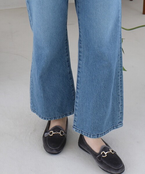ALBEROLA（アルベローラ）の「【ALBEROLA / アルベローラ】ベロア ビットローファー / フラットシューズ（ローファー・レディース・ブラック/ブラウン/グレー・22/25/24/23）」の7枚目の写真