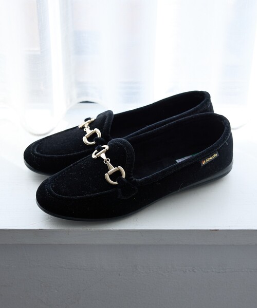 ALBEROLA（アルベローラ）の「【ALBEROLA / アルベローラ】ベロア ビットローファー / フラットシューズ（ローファー・レディース・ブラック/ブラウン/グレー・22/25/24/23）」の10枚目の写真