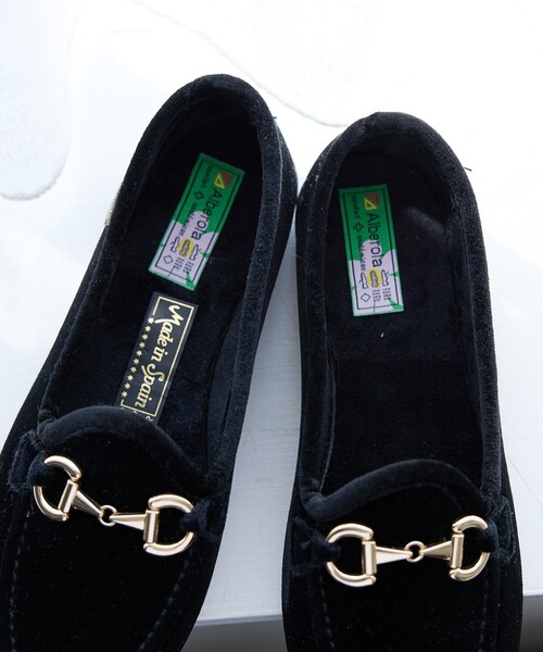ALBEROLA（アルベローラ）の「【ALBEROLA / アルベローラ】ベロア ビットローファー / フラットシューズ（ローファー・レディース・ブラック/ブラウン/グレー・22/25/24/23）」の12枚目の写真