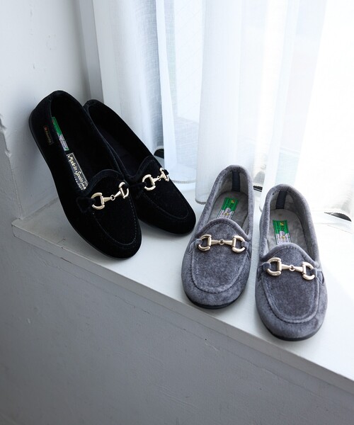 ALBEROLA（アルベローラ）の「【ALBEROLA / アルベローラ】ベロア ビットローファー / フラットシューズ（ローファー・レディース・ブラック/ブラウン/グレー・22/25/24/23）」の16枚目の写真
