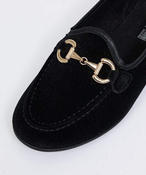 ALBEROLA（アルベローラ）の「【ALBEROLA / アルベローラ】ベロア ビットローファー / フラットシューズ（ローファー・レディース・ブラック/ブラウン/グレー・22/25/24/23）」の19枚目の写真