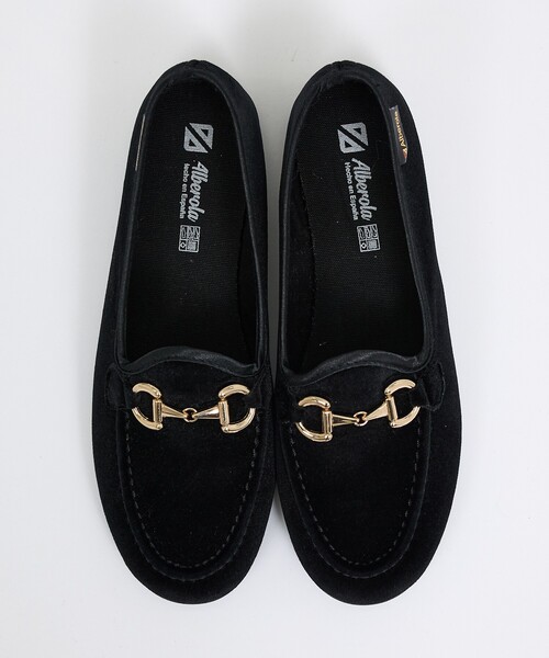 ALBEROLA（アルベローラ）の「【ALBEROLA / アルベローラ】ベロア ビットローファー / フラットシューズ（ローファー・レディース・ブラック/ブラウン/グレー・22/25/24/23）」の20枚目の写真