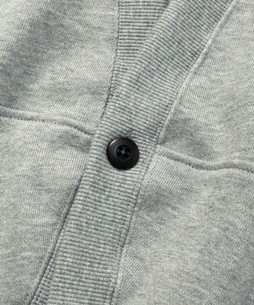 rehacer(レアセル)の「rehacer : Arc back Dolman Cardigan / アークバック ドルマン カーディガン(カーディガン/ボレロ・メンズ・ブラック/グレー・SMALL/MEDIUM/X-LARGE/LARGE)」の4枚目の写真