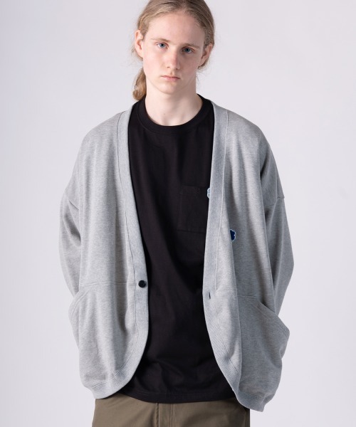 rehacer(レアセル)の「rehacer : Arc back Dolman Cardigan / アークバック ドルマン カーディガン(カーディガン/ボレロ・メンズ・ブラック/グレー・SMALL/MEDIUM/X-LARGE/LARGE)」の8枚目の写真