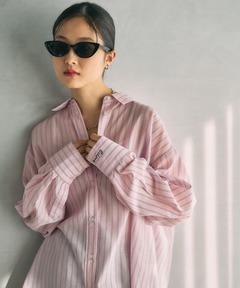 セール】Rhinestone Overshirt/ラインストーンオーバーシャツ（シャツ 