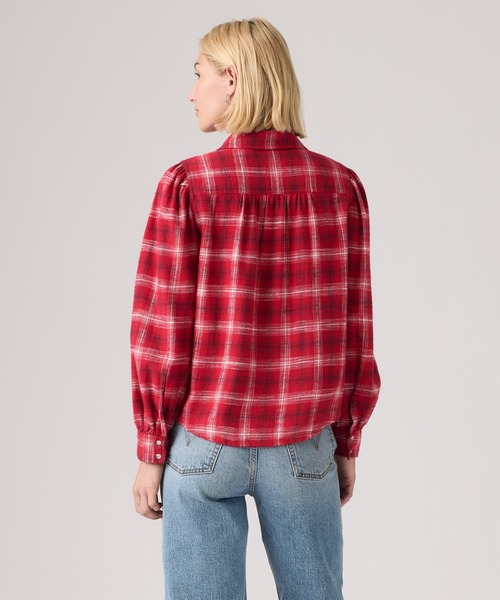 Levi's（リーバイス）の「Levi's/リーバイス ジュナ ウエスタンシャツ（シャツ/ブラウス・レディース・レッド・S/XS/M）」の3枚目の写真