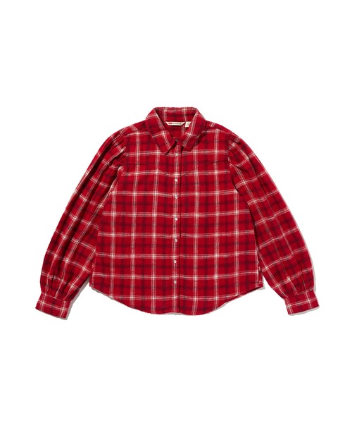 Levi's（リーバイス）の「Levi's/リーバイス ジュナ ウエスタンシャツ（シャツ/ブラウス・レディース・レッド・S/XS/M）」の4枚目の写真