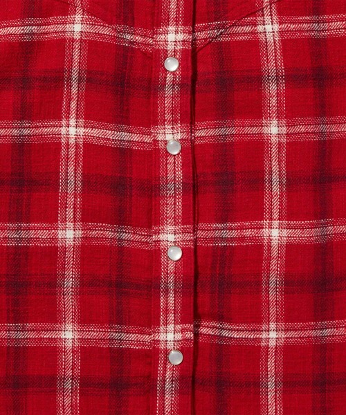 Levi's（リーバイス）の「Levi's/リーバイス ジュナ ウエスタンシャツ（シャツ/ブラウス・レディース・レッド・S/XS/M）」の9枚目の写真