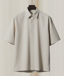【新作】メランジシャドーストライプシャツ レギュラーカラー　｜オフィスカジュアル/ビジネス/夏服/通勤/吸水速乾/防シワ