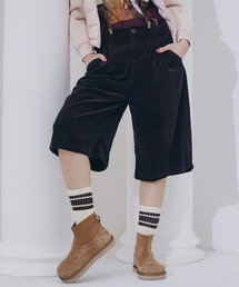 コーデュロイフロントタックハーフパンツ