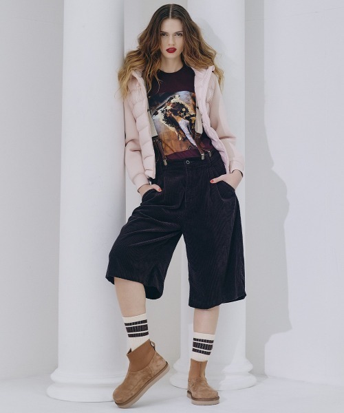 DOUBLE STANDARD CLOTHING(ダブルスタンダードクロージング)の「コーデュロイフロントタックハーフパンツ(その他パンツ・レディース・ブラウン/ブラック・36/38)」の17枚目の写真