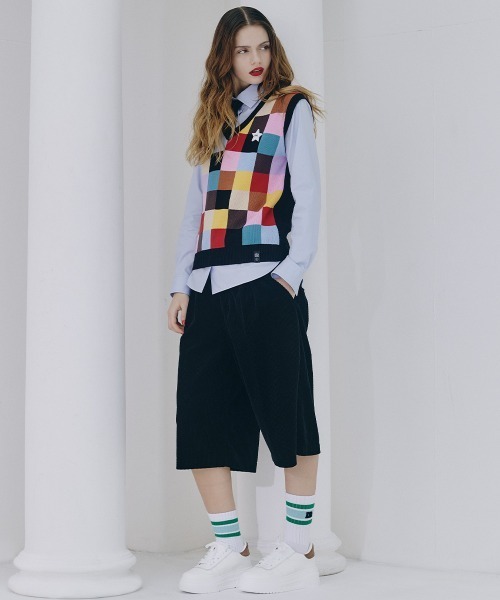 DOUBLE STANDARD CLOTHING(ダブルスタンダードクロージング)の「コーデュロイフロントタックハーフパンツ(その他パンツ・レディース・ブラウン/ブラック・36/38)」の18枚目の写真
