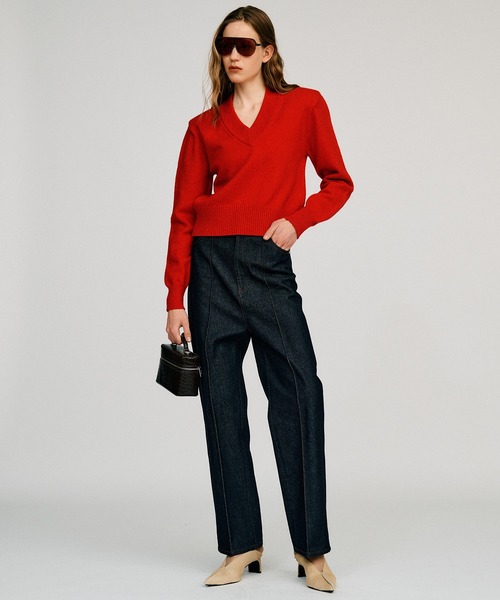 PRANK PROJECT(プランクプロジェクト)の「【2026Autumn Pre-Order】ピンタックハイウエストストレートパンツ / Pintuck High-Waist Straight Pants(スラックス・レディース・ネイビー/ベージュ・38/36)」の7枚目の写真