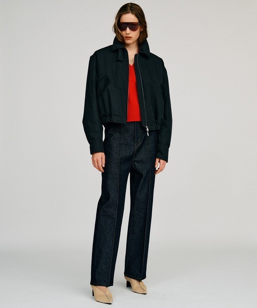 PRANK PROJECT(プランクプロジェクト)の「【2026Autumn Pre-Order】ピンタックハイウエストストレートパンツ / Pintuck High-Waist Straight Pants(スラックス・レディース・ネイビー/ベージュ・38/36)」の8枚目の写真